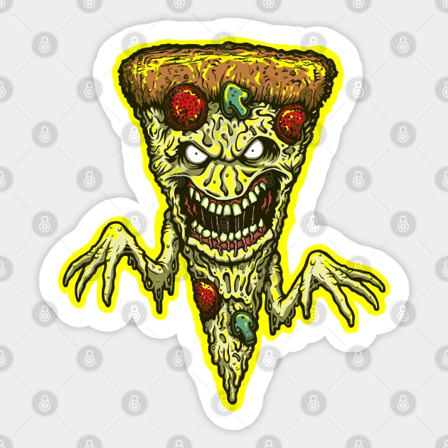 Killer Pizza Sticker by The Meat Dumpster